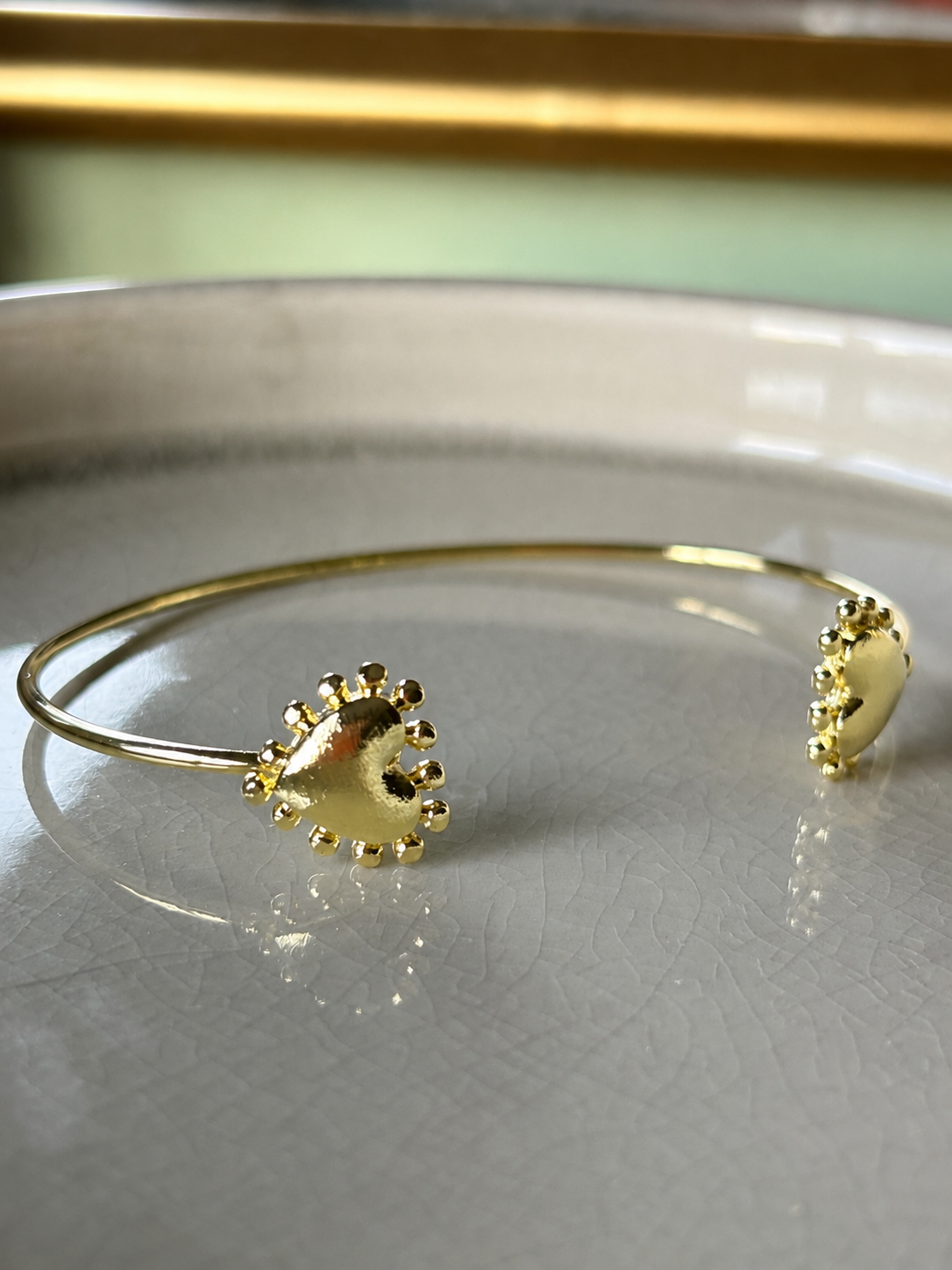 Esclava Corazón Soleil Enchapada en Oro 18K