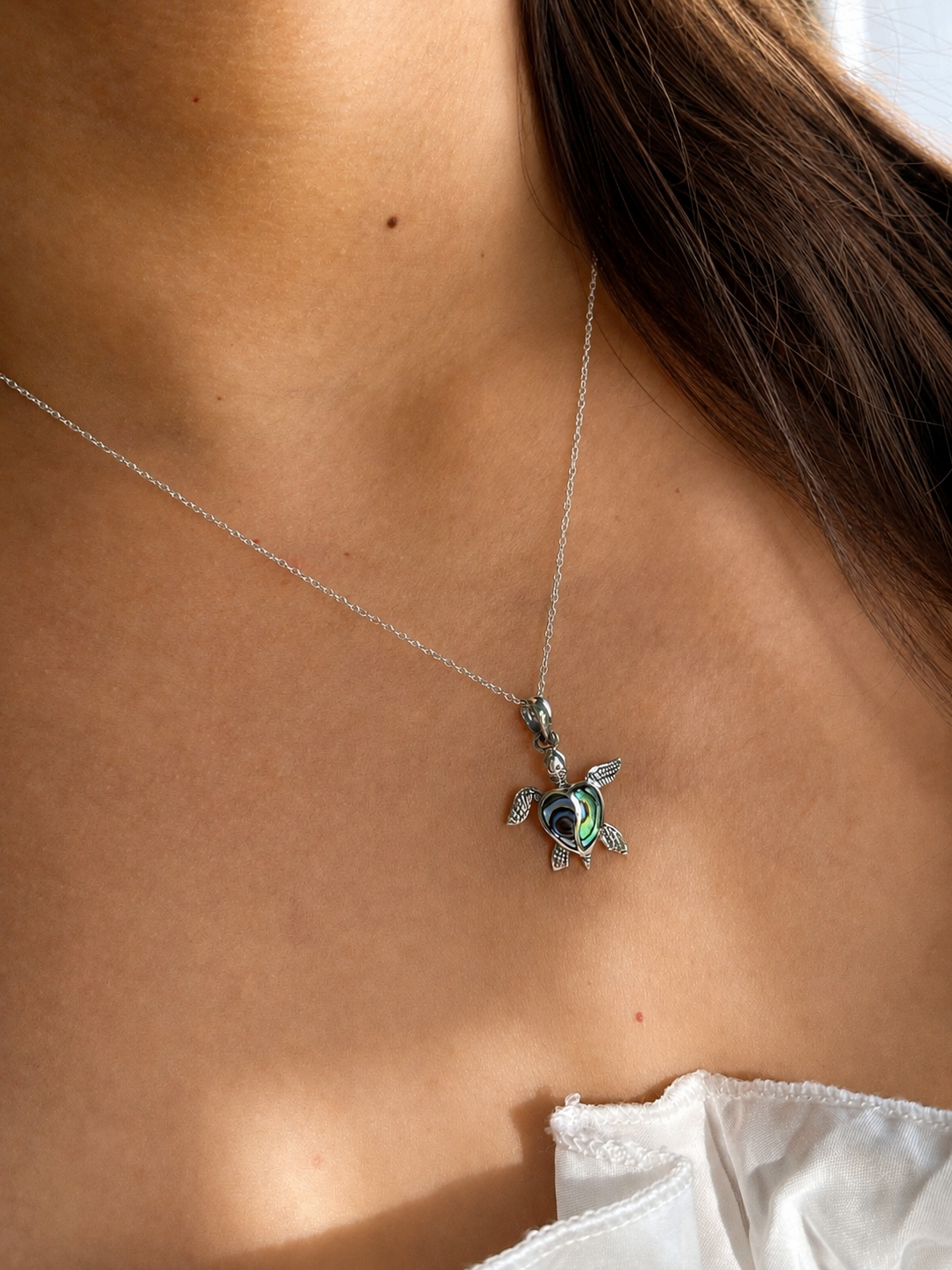 Collar Tortuga Abalón Plata 925