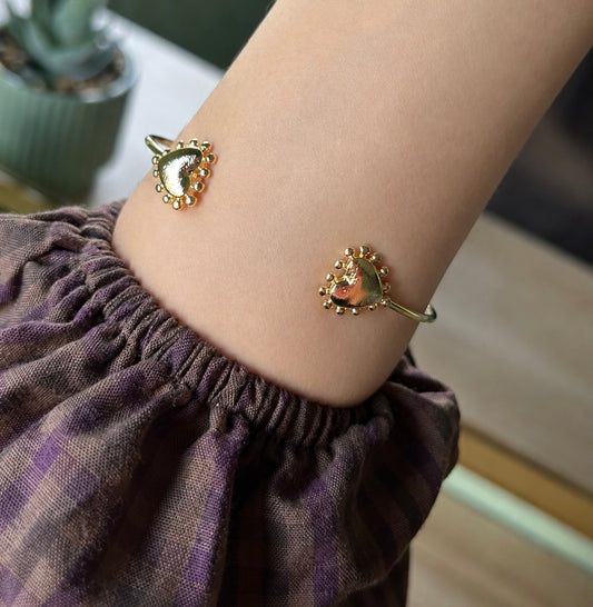 Esclava Corazón Soleil Enchapada en Oro 18K