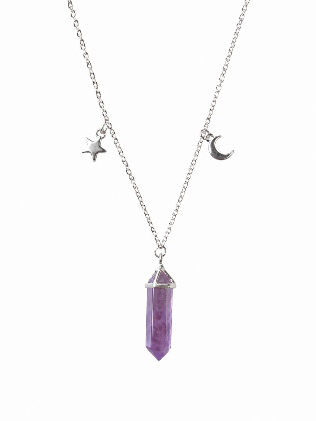 Collar Piedra Amatista en Plata Fina 925