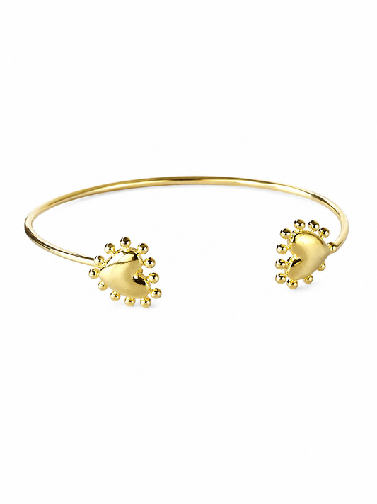 Esclava Corazón Soleil Enchapada en Oro 18K