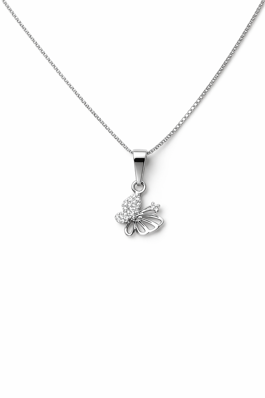 Collar mariposa en plata italiana 925 (45 cm)