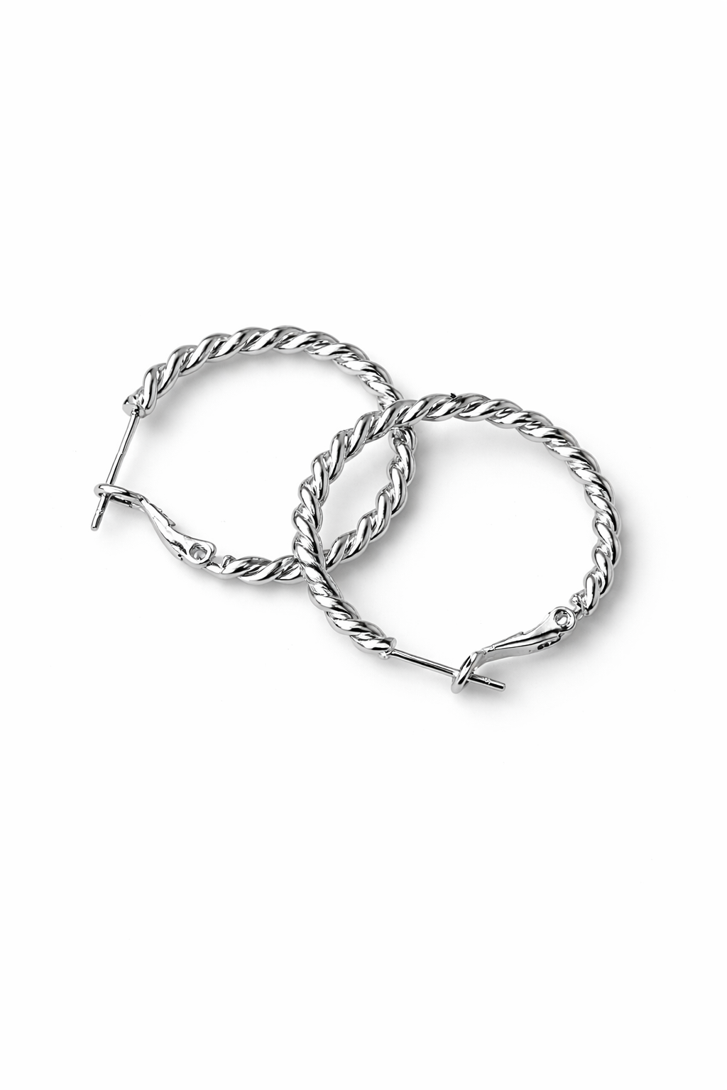 Argollas 30 mm Enchapadas en Plata