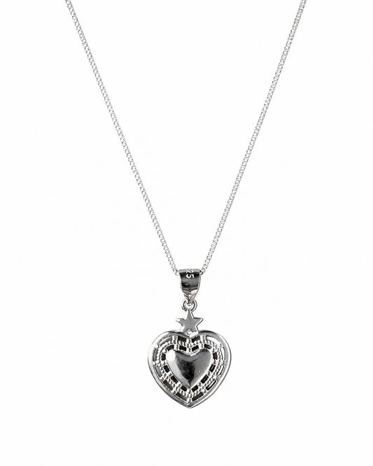 Collar Detente Corazón Plata 925