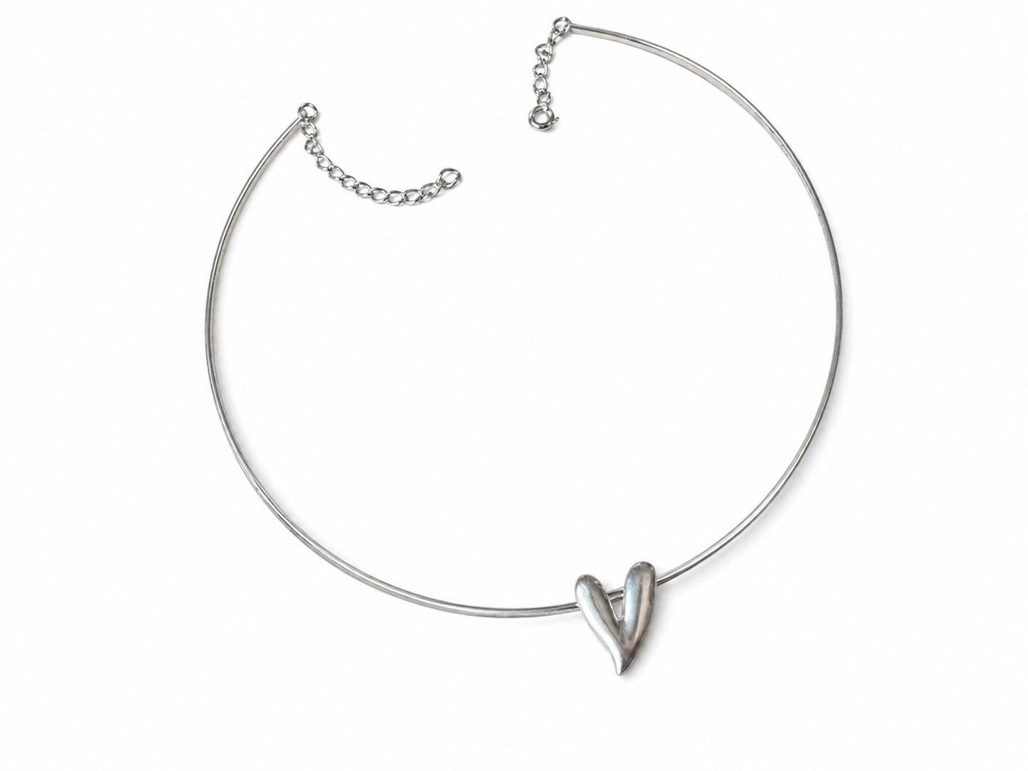 Tiara Corazón Silver Enchapado en Plata