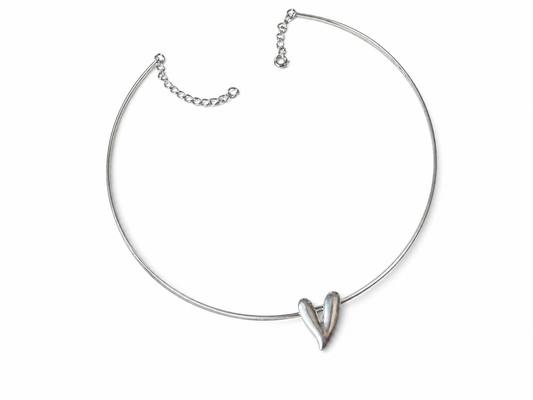 Tiara Corazón Silver Enchapado en Plata