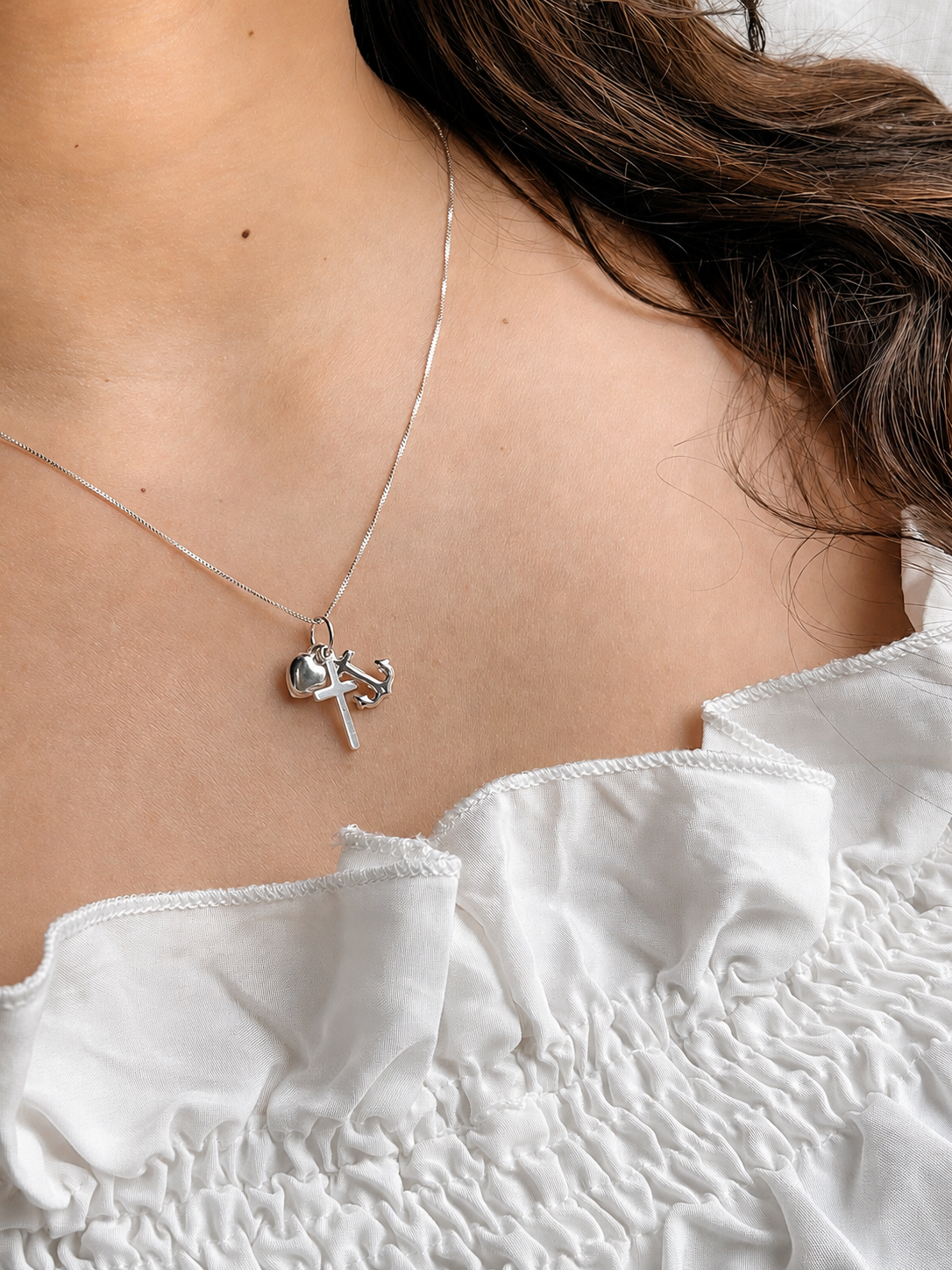 Collar Tres Gracias Plata 925