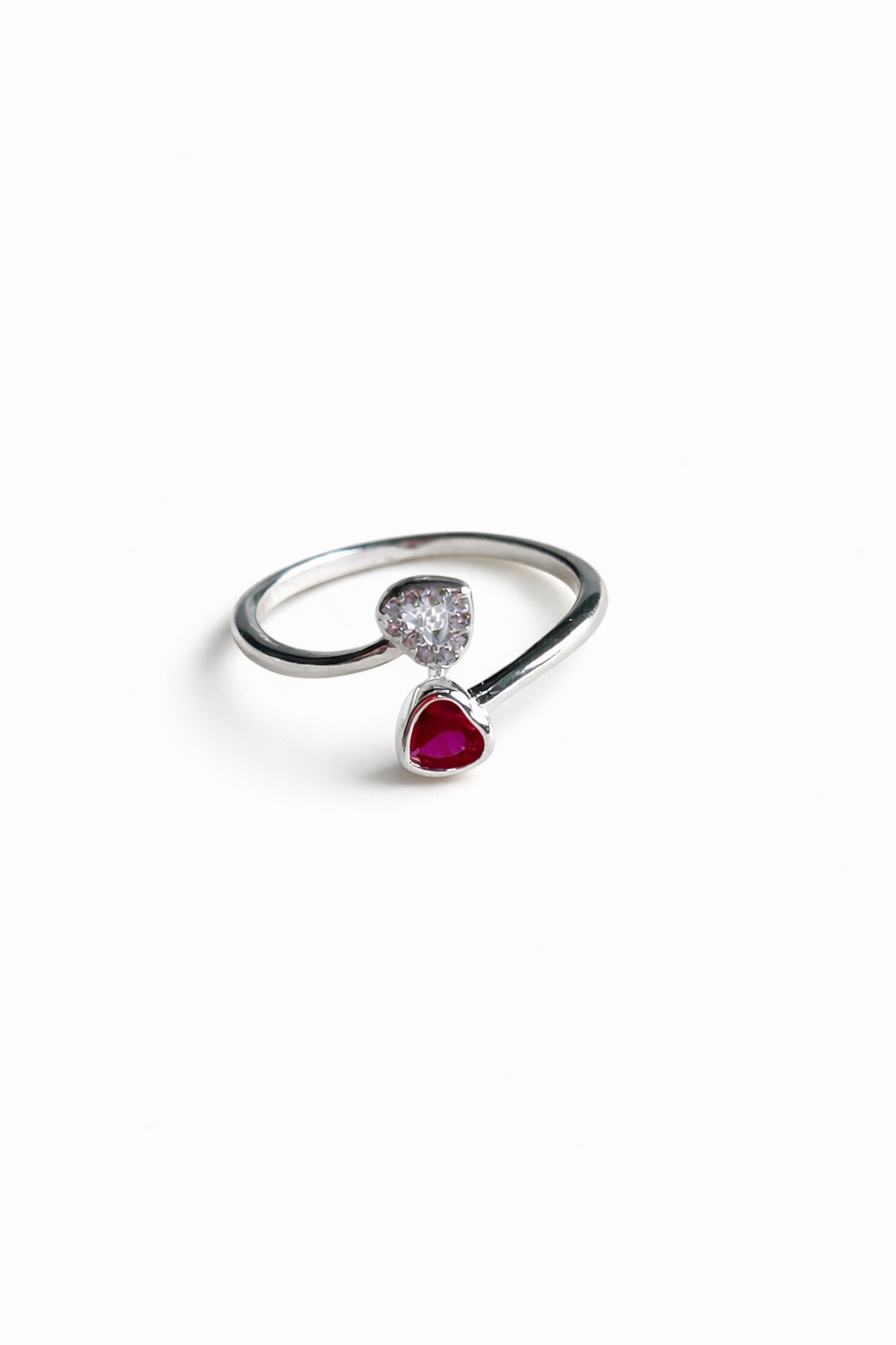 Anillo Circón Rubí Ajustable