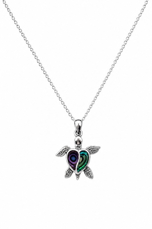 Collar Tortuga Abalón Plata 925